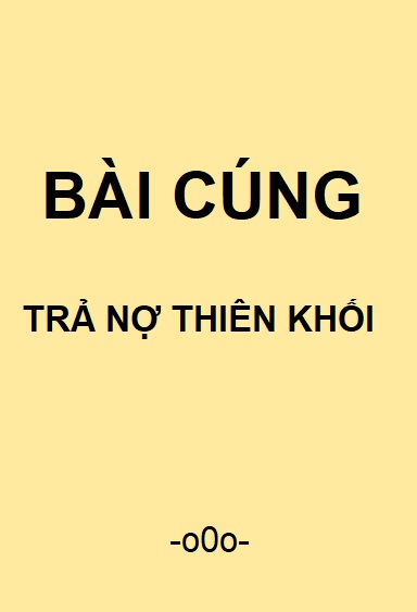 Cúng trả nợ thiên khối